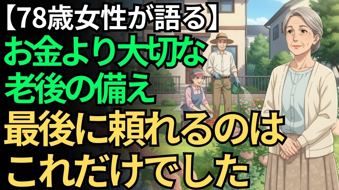 【78歳女性が語る】お金より家族より頼りになる。5つの経験で気づいた、たった1つの大切な備え
