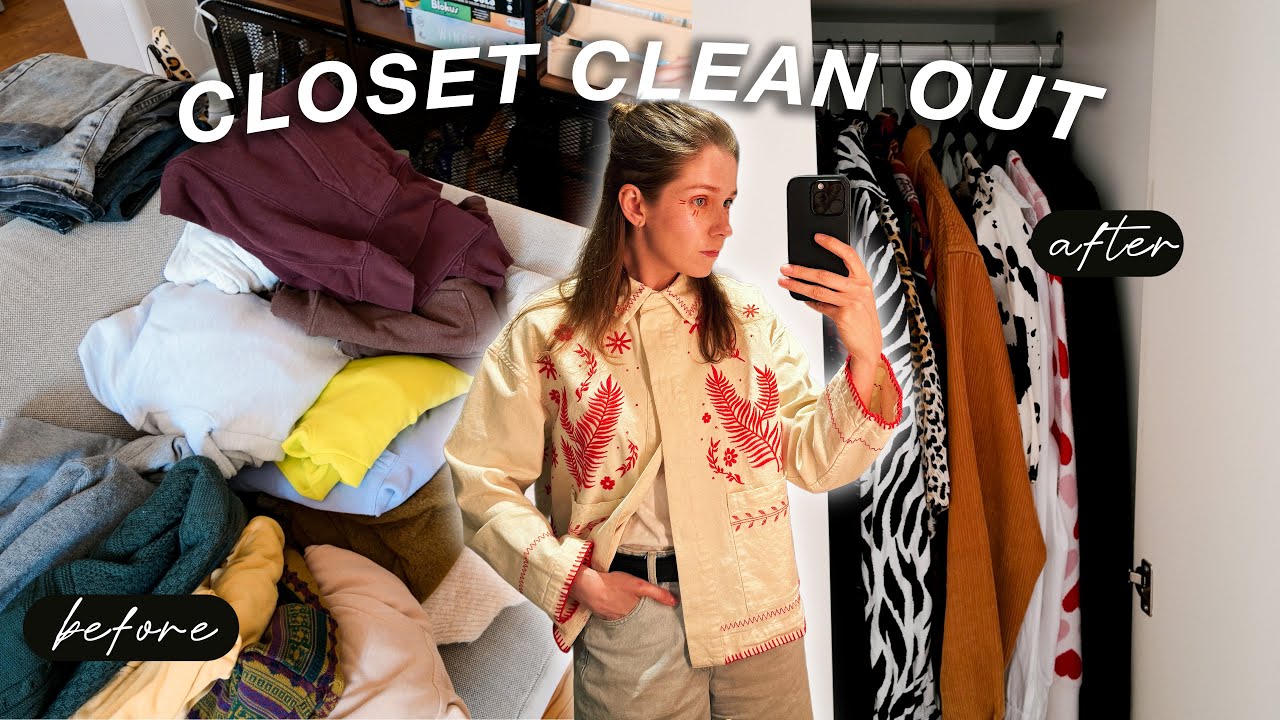 clean and organize my closet (and my mind) 🫧