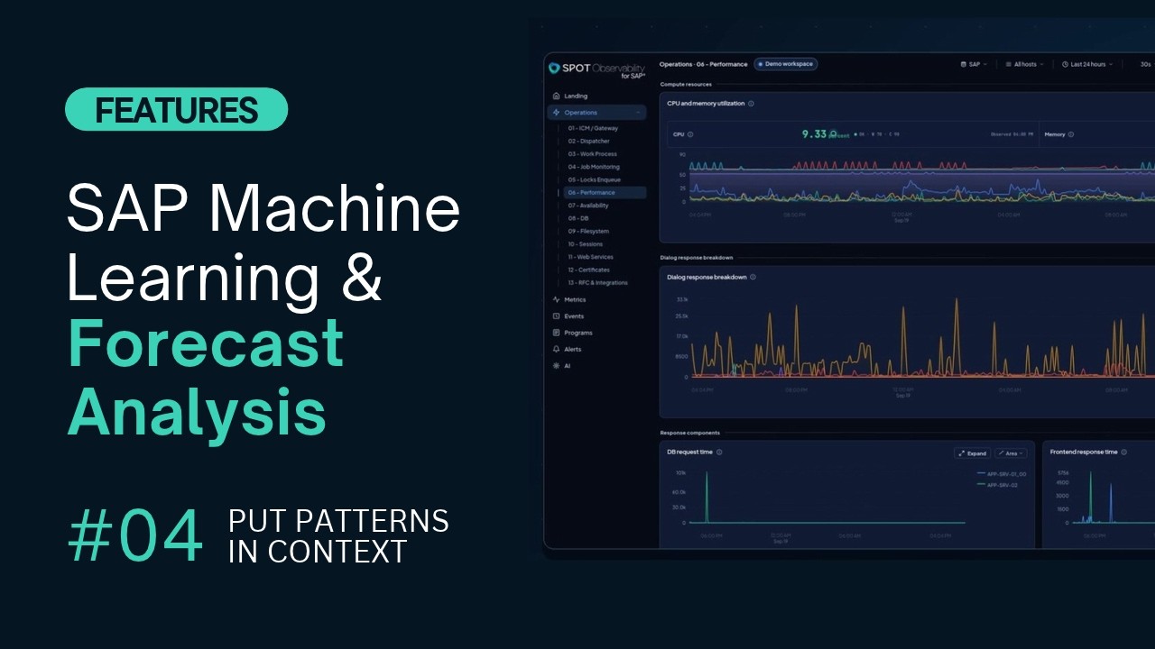 SAP Machine Learning & Forecast Analysis | SPOT Observability for SAP