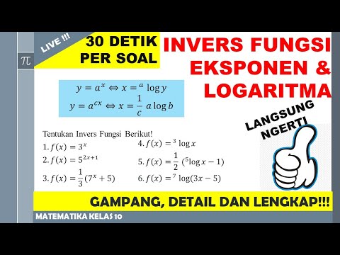Video: Apa invers dari fungsi eksponensial?