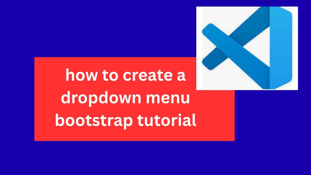 how to create a dropdown menu bootstrap tutorial - YouTube