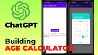 How to Build an Age Calculator App with ChatGPT in Java Android | Shakir Gyan