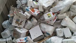 Trash transfer station / Mixed waste compacting  / original sound 2026. #movie