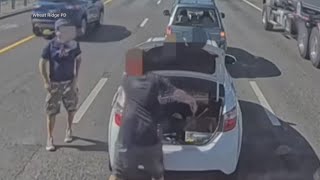 Viral video shows drivers confronting each other after alleged brake checking