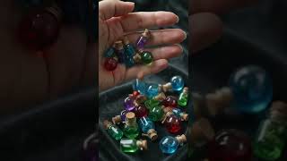 Discover the magic of miniature crafts with these enchanting potion bottles! 🧪