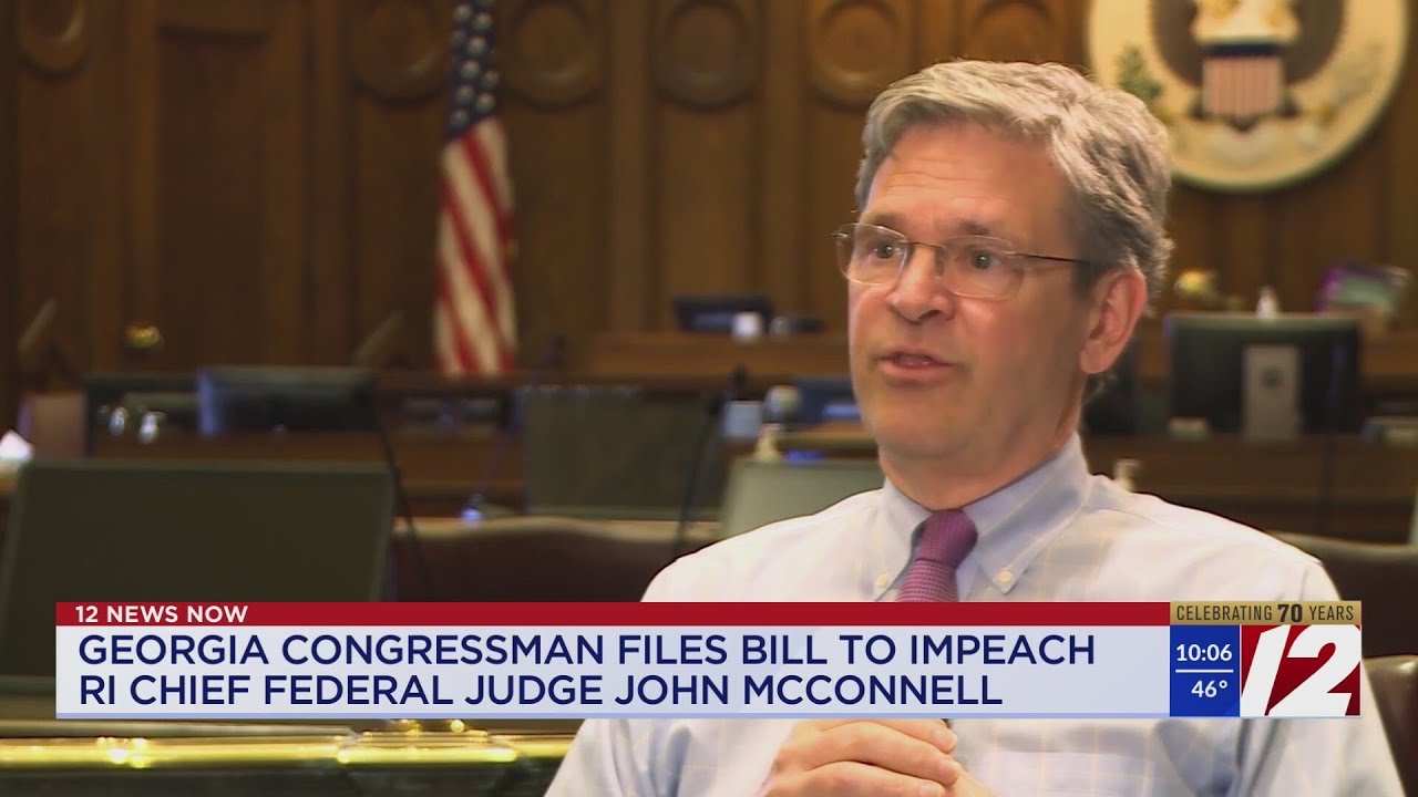 Georgia congressman files bill to impeach RI's chief federal judge
