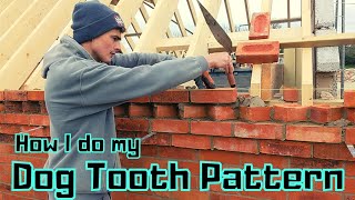 Bricklaying  Dog Tooth Brickwork #bricklaying #brickwork #pattern #vlog