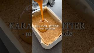 Karamel-Snitter Med Sprød Kiks Og Chokolade