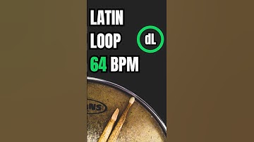 Latin Drum Groove Loop 64 BPM #drums #drumsloop