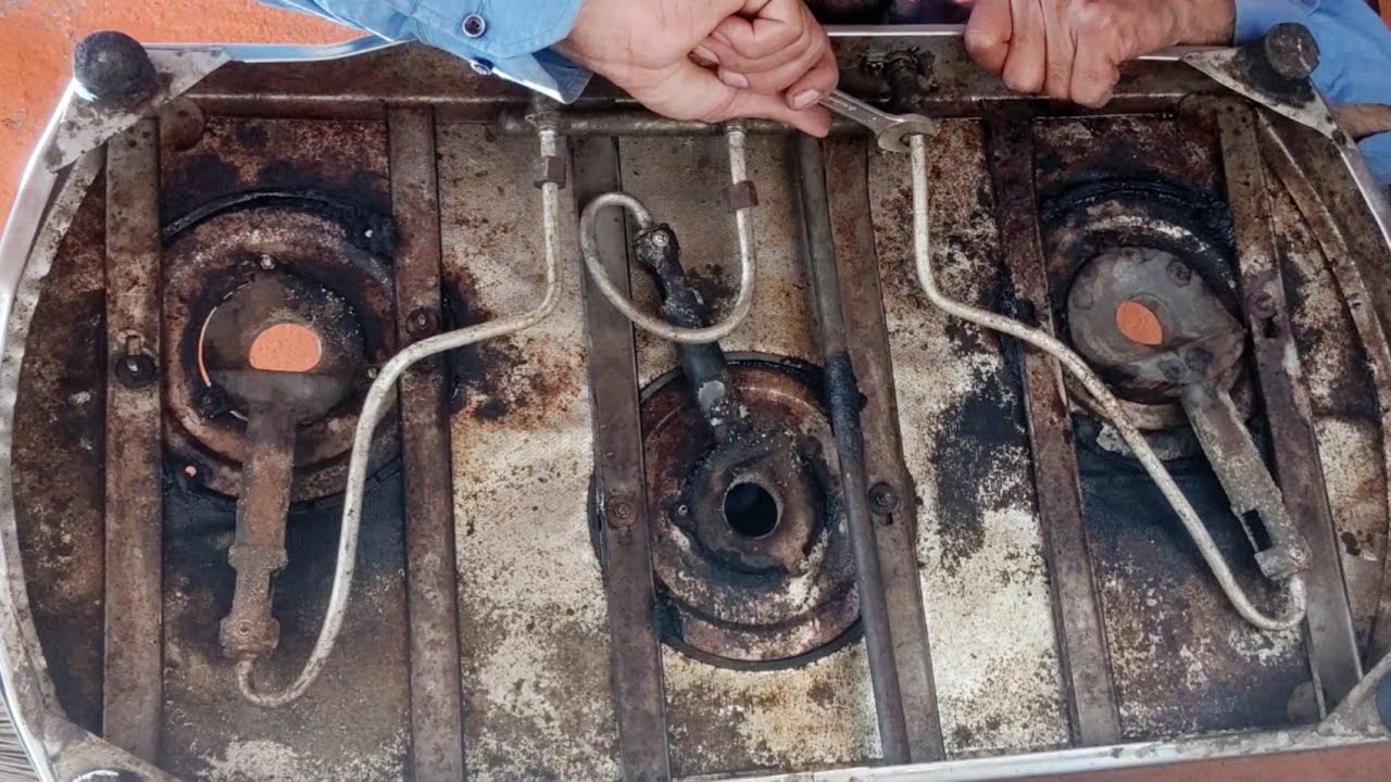 3 burner gas stove repair//3बर्रन गैस चुल्हा रिपैर// gas stove repairing kaise karen