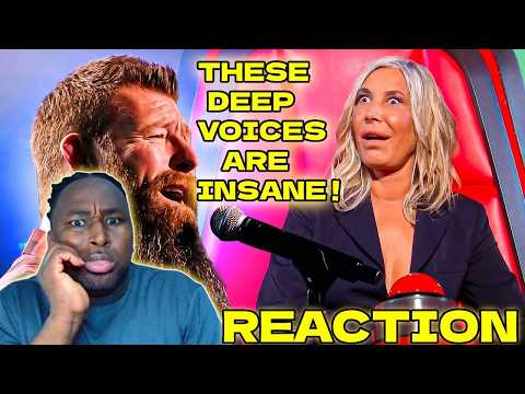 Reaction To | The Most Powerful Deep Voices Ever Heard on The Voice