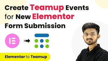 How to Create Teamup Event for New Elementor Form Submission - Elementor to Teamup
