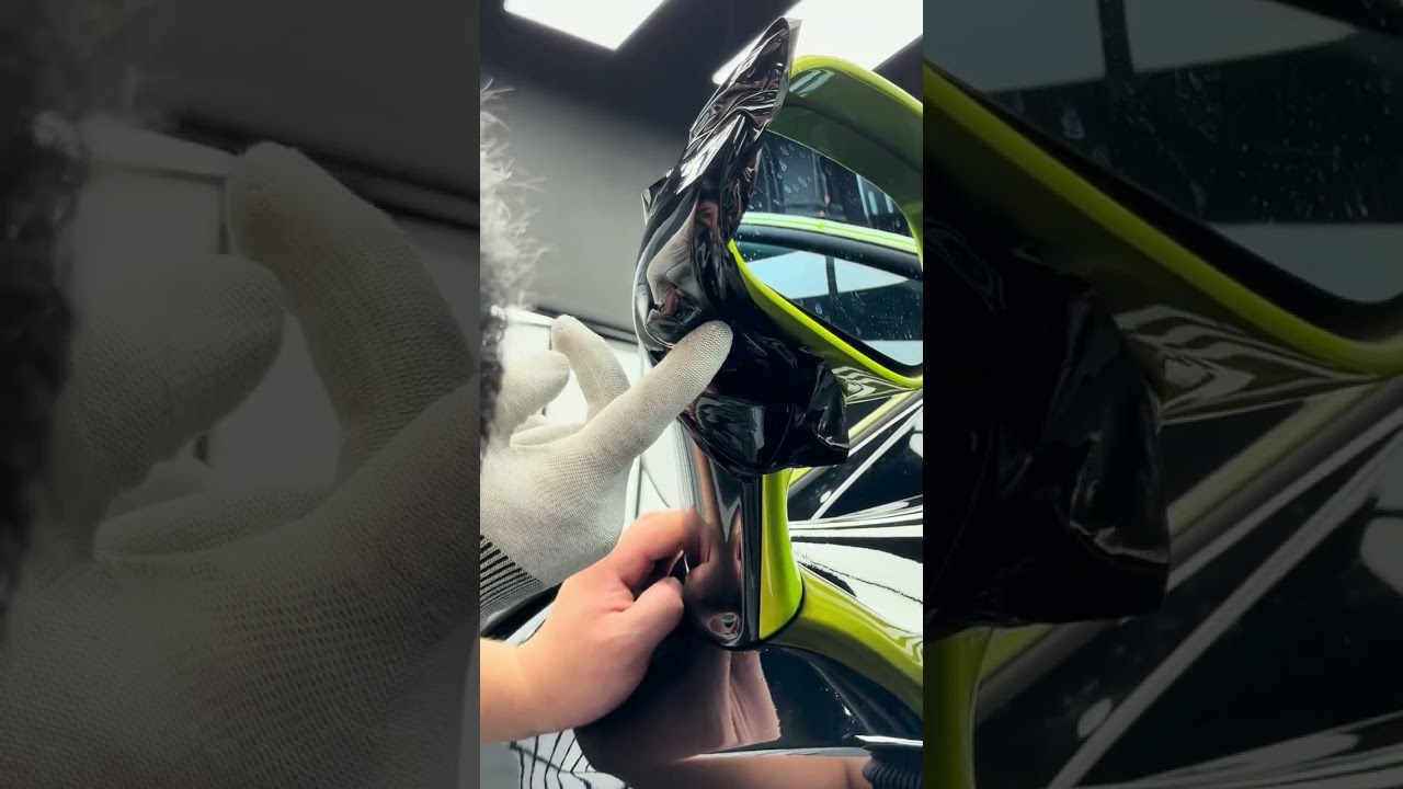 How to wrap McLaren mirror？