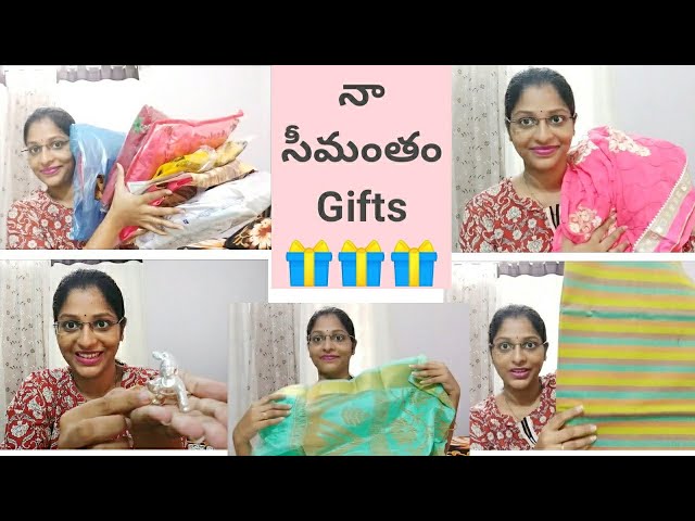 Unique సీమంతం returngifts with 15 items| సీమంతం returngift ideas| mee naa |  Telugu vlogs from USA - YouTube