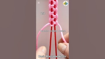 #212 Bracelet Knitting Tutorial, Macrame #shorts #macrametutorial #tricks #howto #craftideas