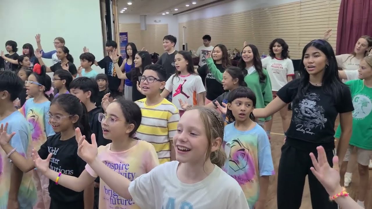 Talented cast of 68 youth actors rehearsing for 