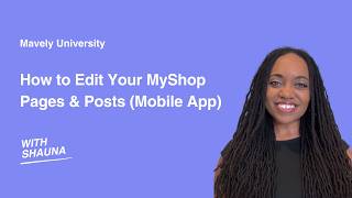 How to Edit Your MyShop Pages & Posts (Mobile App) | Step-by-Step Tutorial
