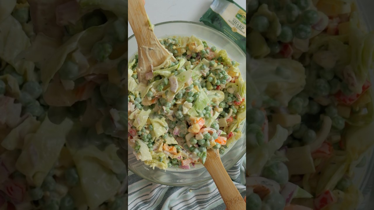 We want this salad at every picnic from now on! 🫛🥗