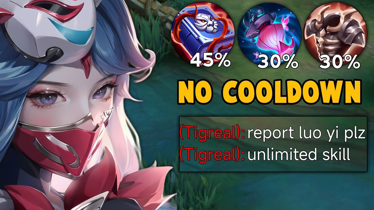 WHEN LUO YI ABUSE THIS NEW LOW COOLDOWM BUILD IN SOLO RANKED GAME🔥|(too broken??) | MLBB