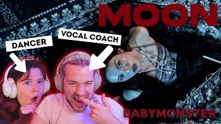 FIRST TIME REACTING TO BABYMONSTER! 'MOON' MV + Performance Video COUPLE REACTION!