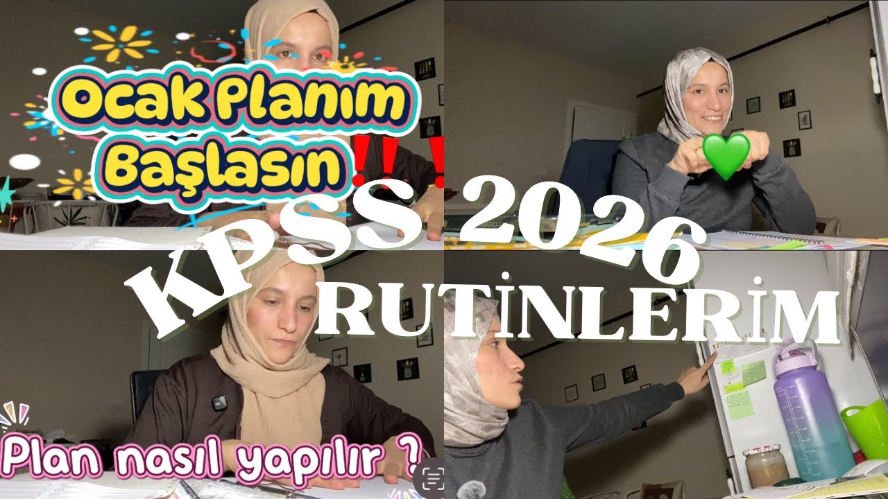 KPSS 2026 Çalışma Rutinim 💚 | Ocak Planım Nasıl Yapılır? Öneriler