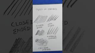 The basic strokes with the help of 10B pencil #drawingtechniques