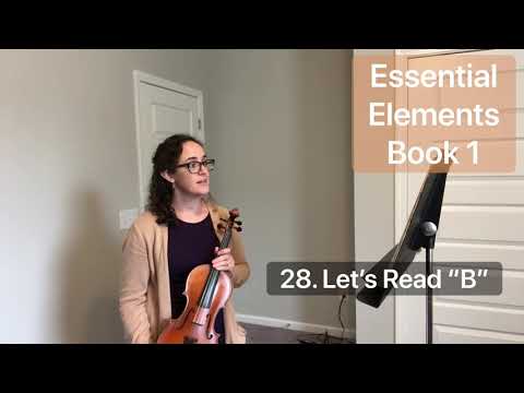 28. Let’s Read “B” (Essential Elements Book 1) play along