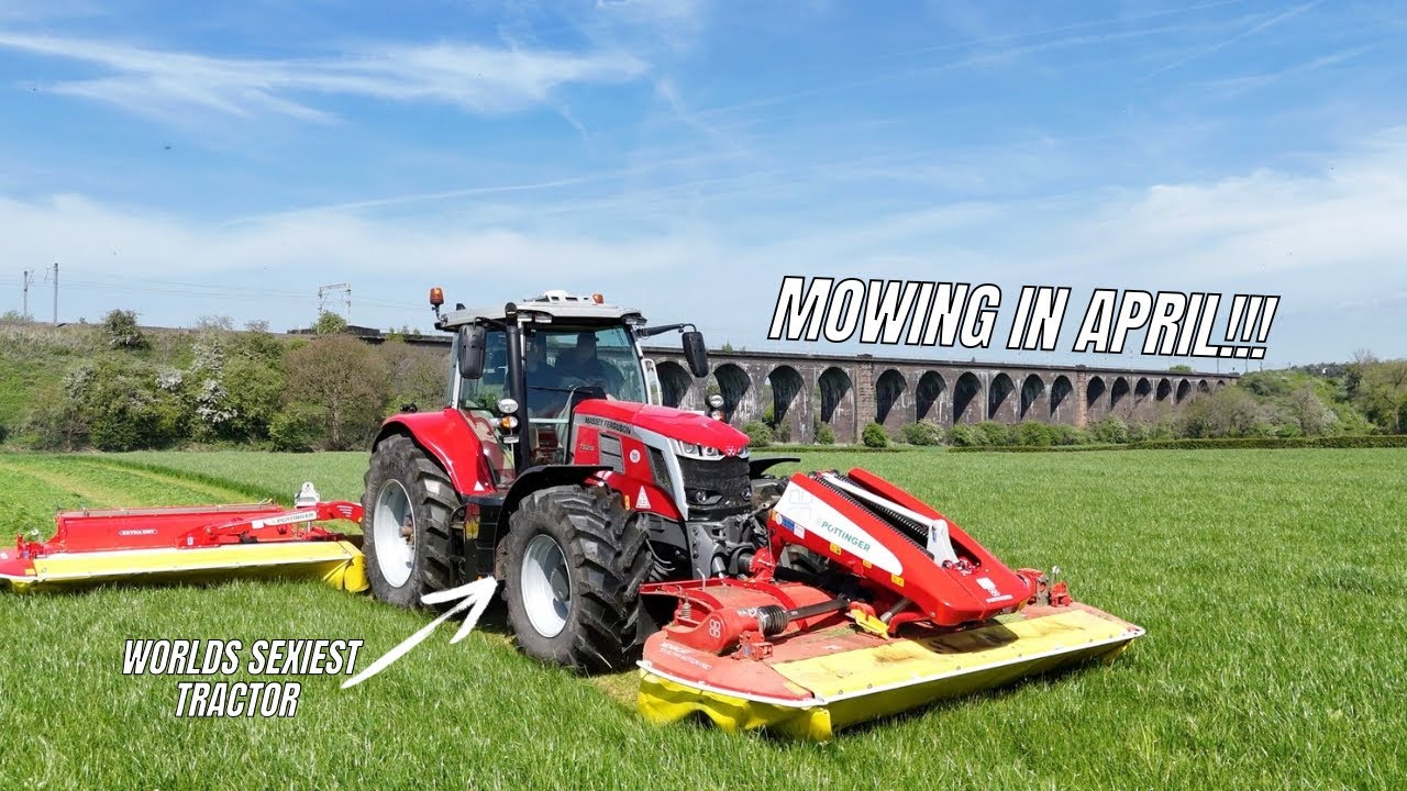 MOWING 1ST CUT SILAGE IN APRIL 😱