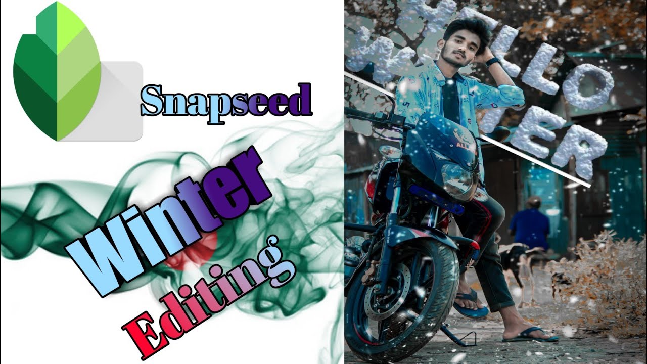 Snapseed Winter Snowfall Photo Editing ☃️ / Snapseed Photo Editing 