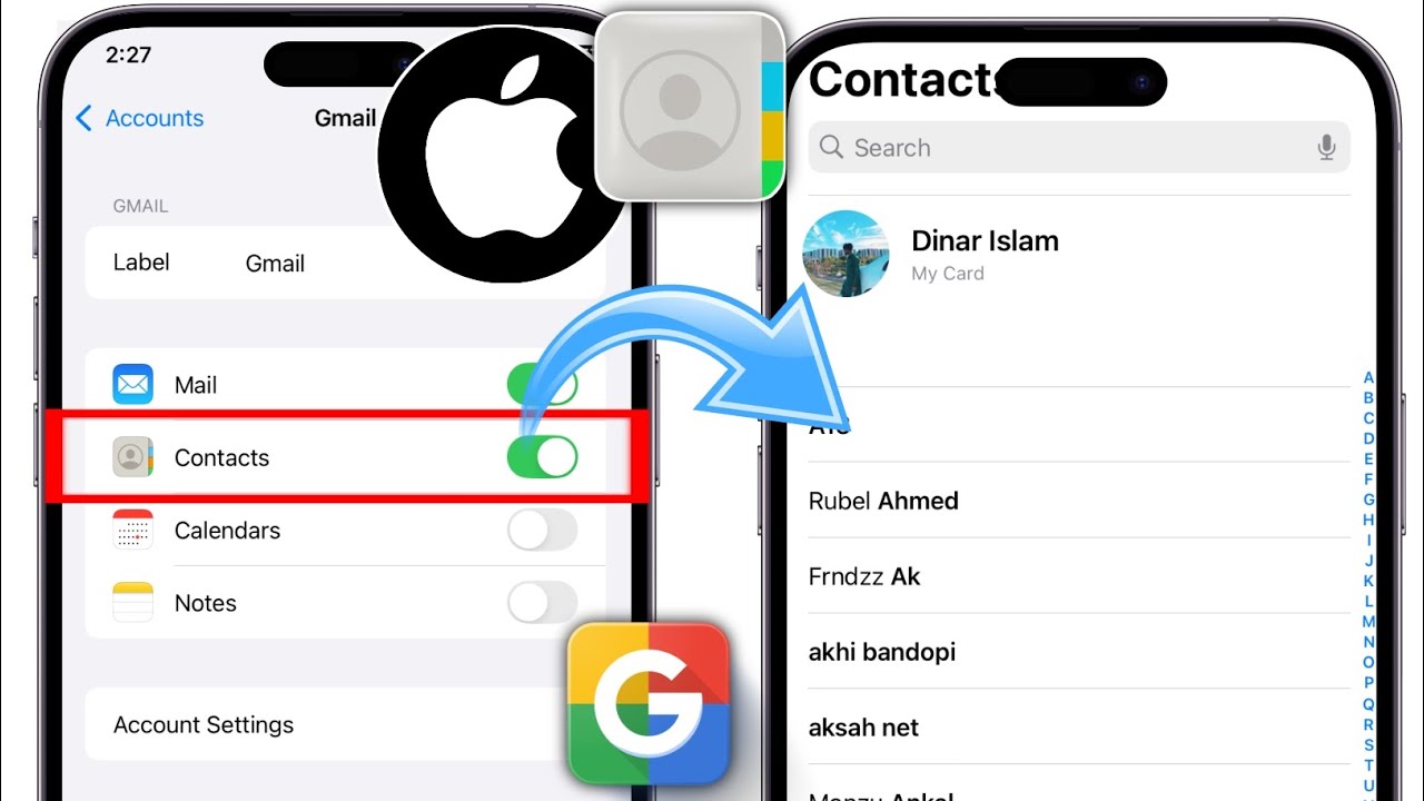 Como importar contatos do Google para o iPhone (2025) Importar contatos do Gmail para o iPhone