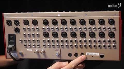 Cadac CDC four: Rear Panel Overview