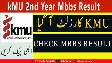 Kmu 2nd Year Mbbs Result 2021