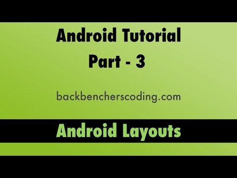 Android Layouts Tutorial
