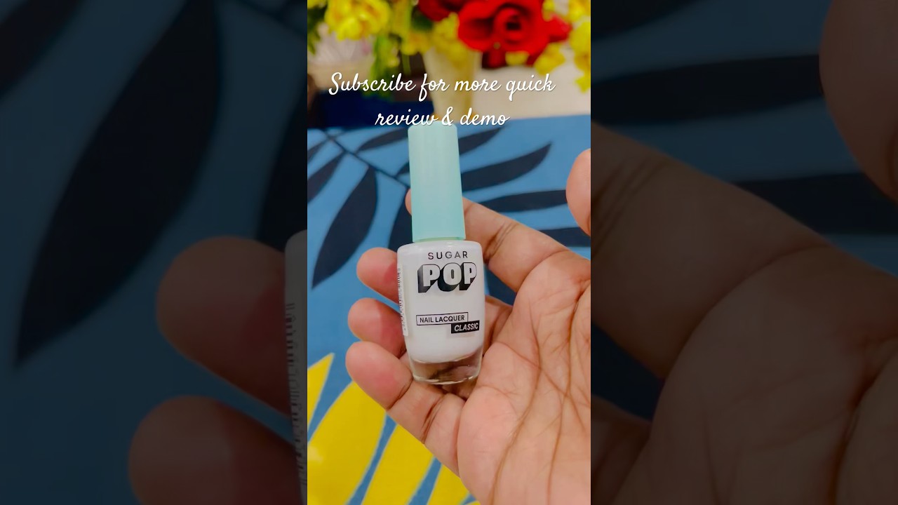 SUGAR POP Nail Lacquer Classic | 31 ivory supreme (white) | Review & Demo💕