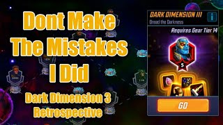 I Made All These Mistakes About DD3 | Retrospective and Tips to Make it Easy | Dark Dimension | MSF
