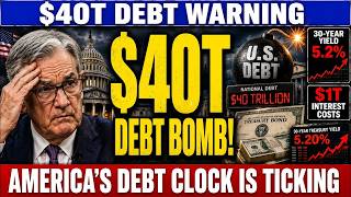 BREAKING US Debt Hits $40 Trillion Threshold — Treasury Out of Cash