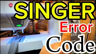 Singer Error Code ! Don’t make this mistakes. !  Please see complete ! Any comment are welcome.