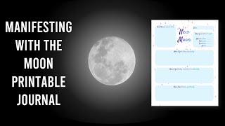 Manifesting With the Moon printable journal