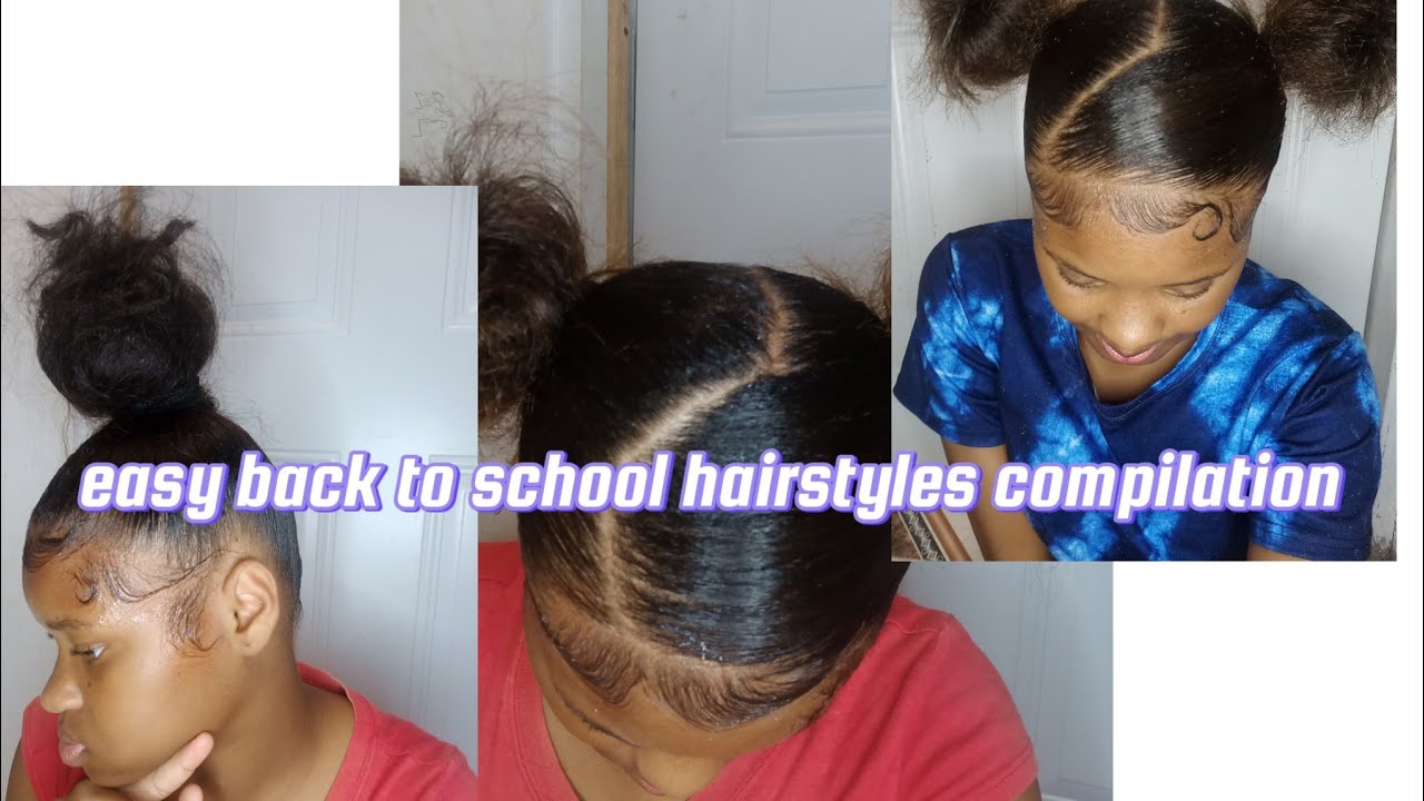 easy-back-to-school-hairstyles-compilation-relaxed-hair-youtube