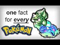 One fact for every pokemon