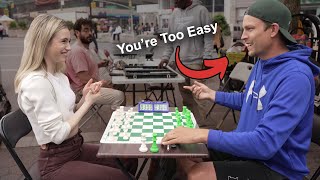 Chess Hustler Said I Was Too Easy…So I Did This