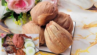 Sorghum kenkey I How to prepare sorghum kenkey recipe I Soft and Delicious kenkey