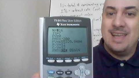 TI 83 / TI 84 Calculator Workshop Part 5: TVM Solver