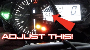 Yamaha R3 Clock Adjustment - Dash Functions