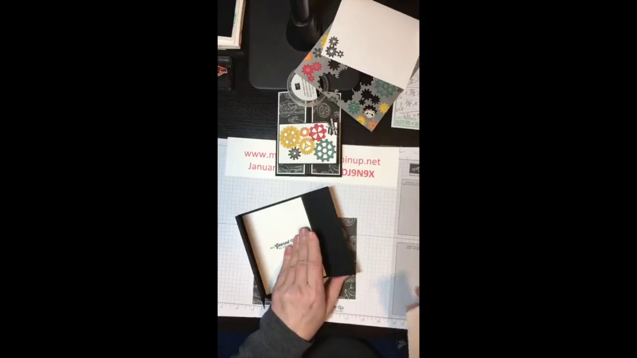 Geared Up Garage Gate Fold Card