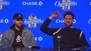 Every Time Klay Thompson Made A Paper Airplane During A Press Conference | #BestOfNBA