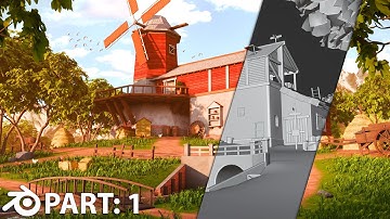 Make Stylized Farm in Blender - Part 1 - Full Tutorial