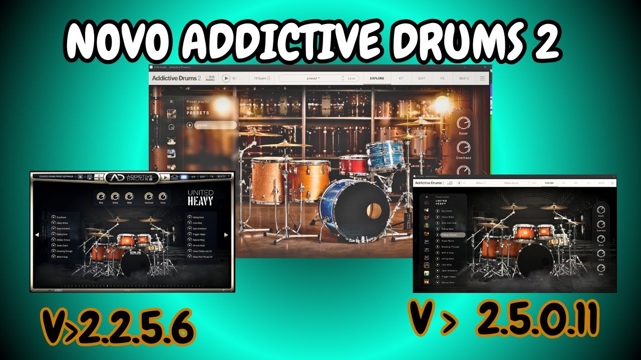 O QUE MUDOU no XLN Audio - Addictive Drums 2 Complete v2.5.0.11 - YouTube