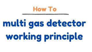 How to multi gas detector working principle