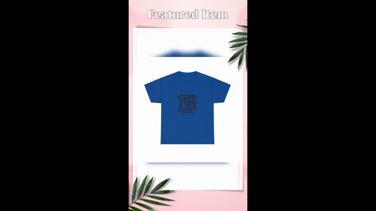 Funny Zero Tolerance Unisex Tee